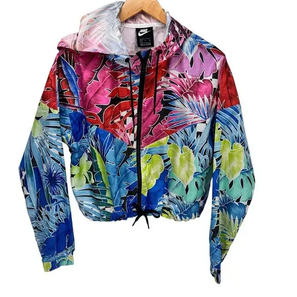 Nike Jackets Coats Nike Jacket Womens Small Cropped Hooded